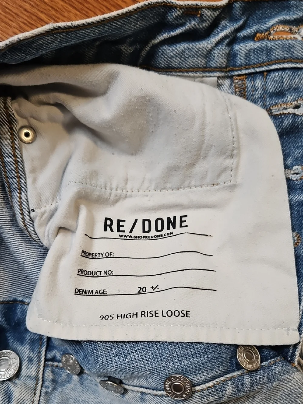 Re/Done 90s High Rise Loose Jeans - Picture 11 of 11